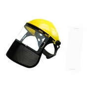 figatia Protector Protective Gear Face Visor Professional Clear Eye Protection Face Guard for Garden Logging Brush Cutting Yellow